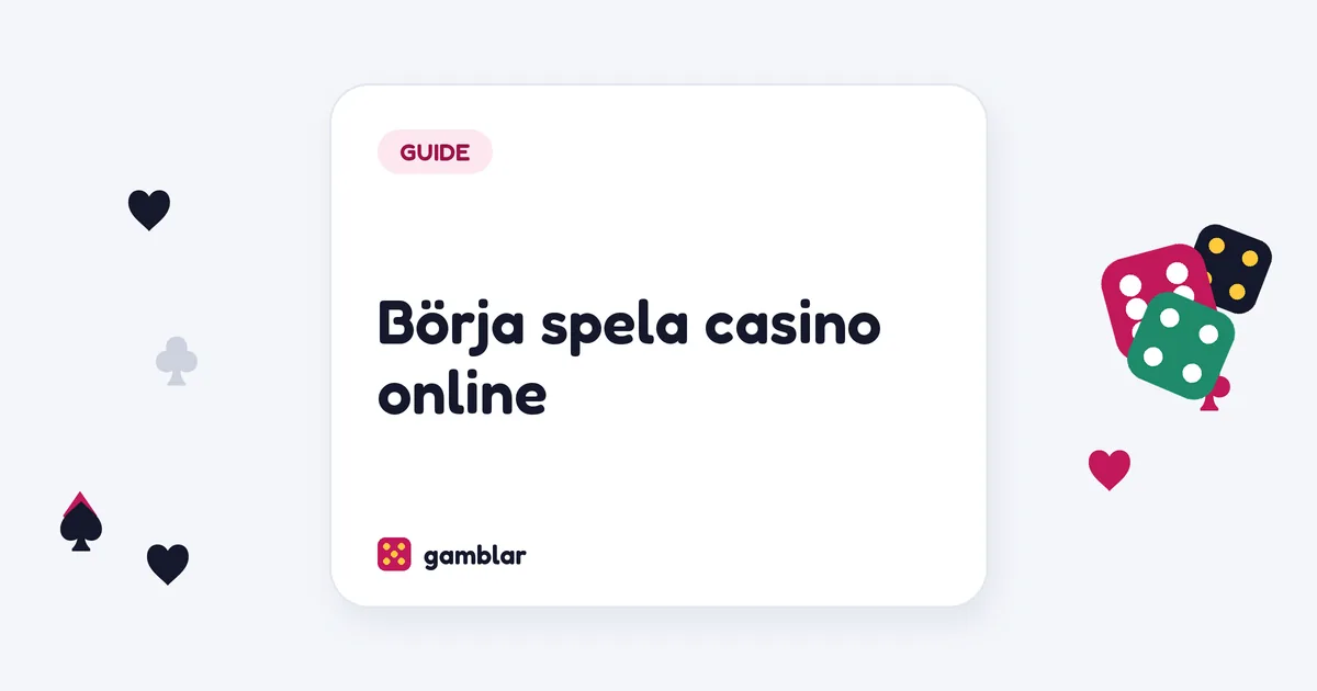 Börja spela casino online