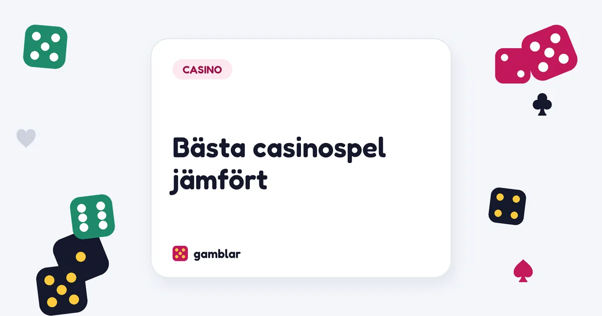Bästa casinospel jämfört