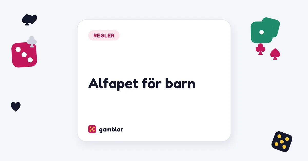 Alfapet för barn