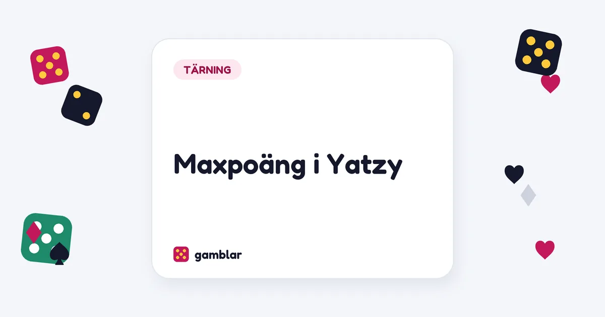Maxpoäng i Yatzy