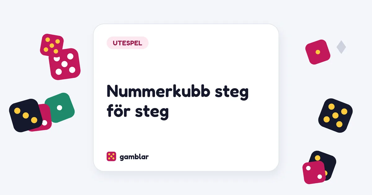 Nummerkubb steg för steg