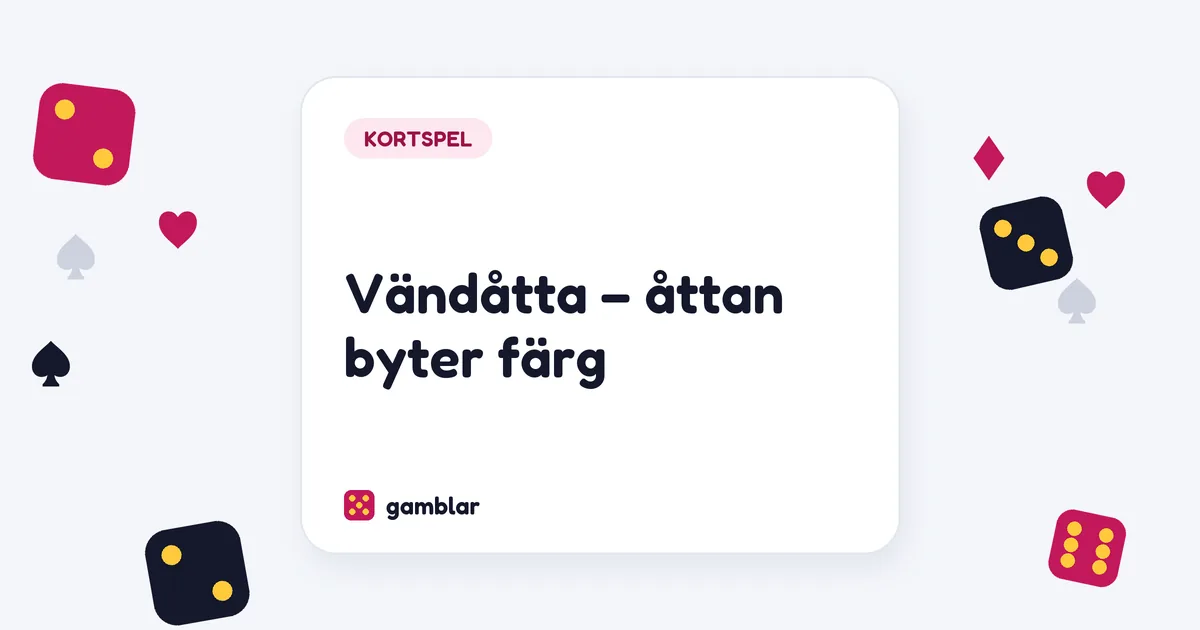 Vändåtta – åttan byter färg