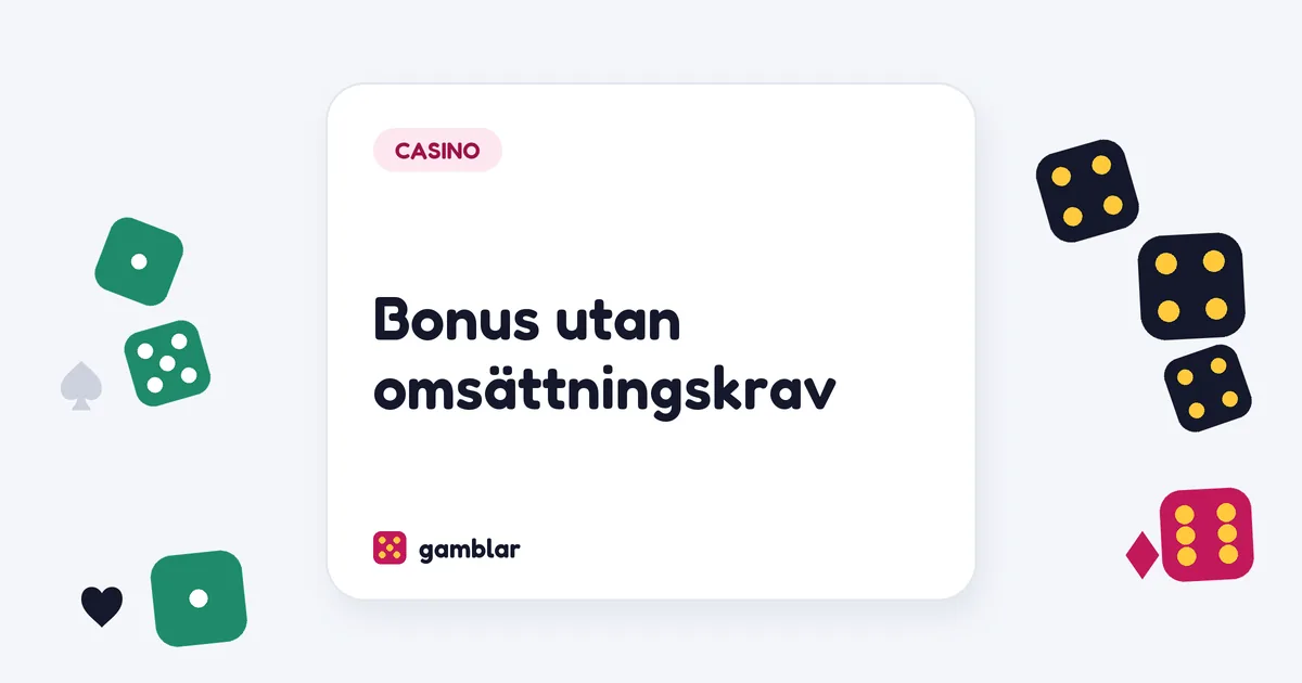 Bonus utan omsättningskrav