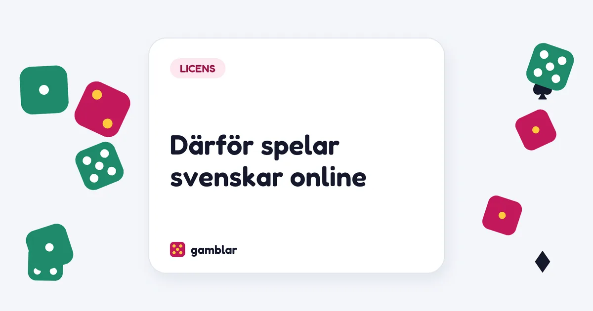 Därför spelar svenskar online