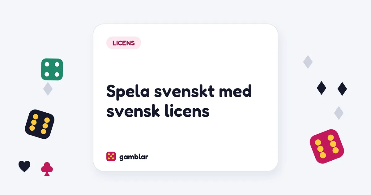 Spela svenskt med svensk licens