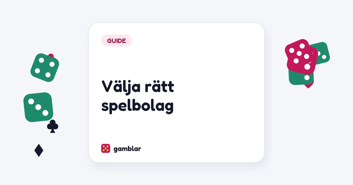 Välja rätt spelbolag