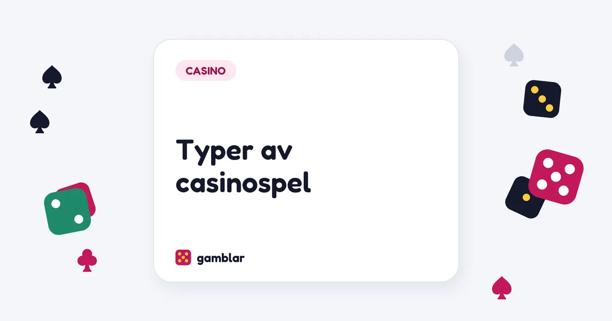 Typer av casinospel